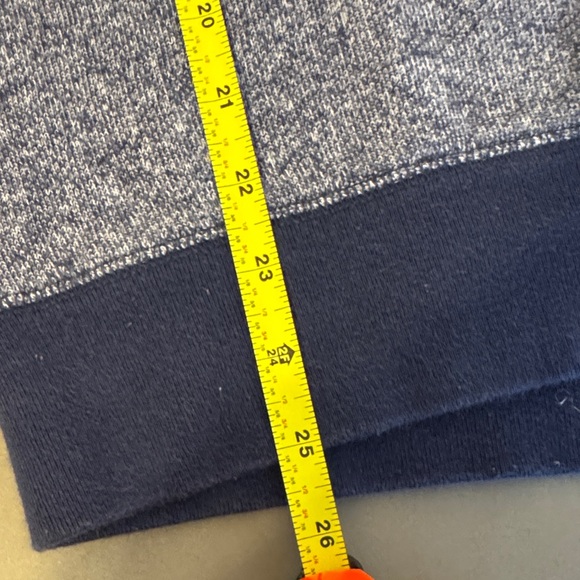 Pink Victoria's Secret Navy Blue V-Neck Sweatshirt - Picture 7 of 8